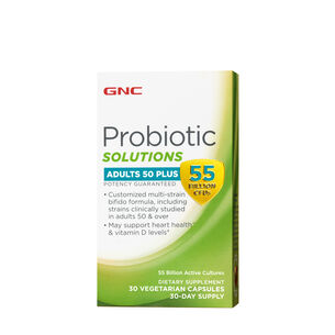 Probiotic Solutions Adults 50 Plus - 55 Billion CFUs - 30 Capsules &#40;30 Servings&#41;  | GNC